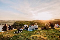 Sunset hike coffee bay view yoga retreat south africa